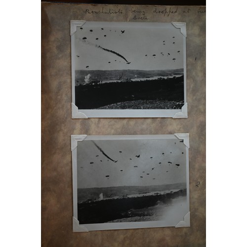 1036 - Two World War II albums of personal photographs depicting life aboard naval ships in the Mediterrane... 