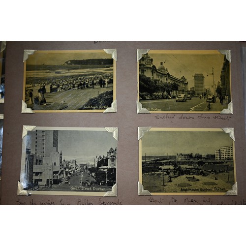 1036 - Two World War II albums of personal photographs depicting life aboard naval ships in the Mediterrane... 