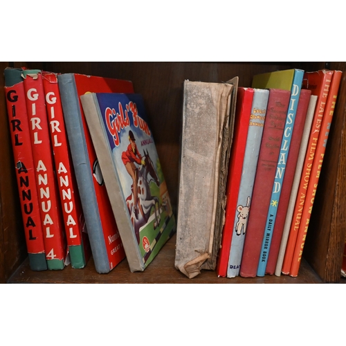 161 - #A collection of mostly 1950s girl's annuals and other books etc