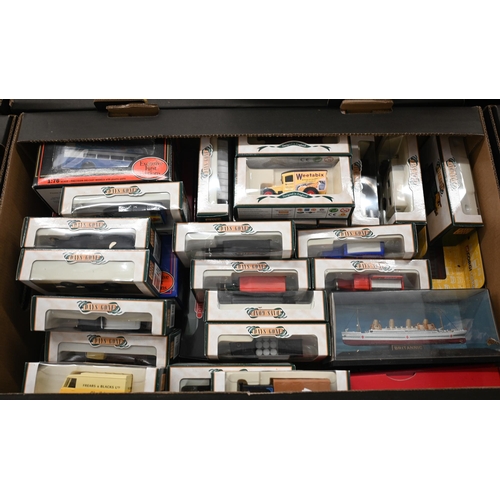 174 - A collection of boxed model vehicles and ships including Corgi, Vanguard, Days Gone (Lledo) etc to/w... 