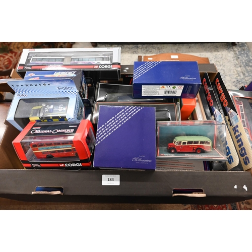 184 - Twenty-two boxed Corgi model vehicles and various others including Matchbox, Gilbow etc (box)