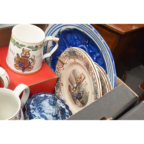 57 - A quantity of Adams 'Old Colonial' tableware including tea and coffee pots, two gravy boats on stand... 