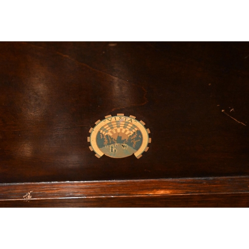 408 - # An oak cased 'vista' cabinet gramophone