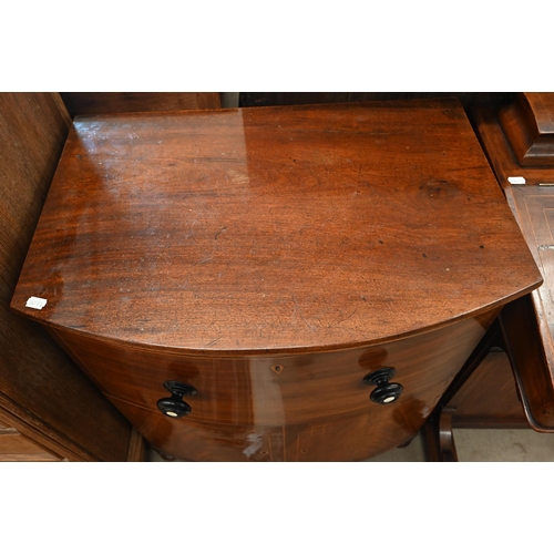 412 - A 19th century mahogany bowfront chest commode, 65 x 45 x 75 cmIvory submission reference number 5BL... 