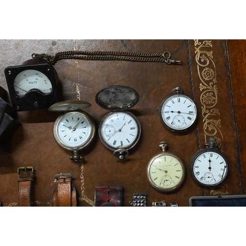 102 - A box of assorted vintage and later watches including Medana; Smiths Astral; Eloga; Smiths Deluxe; C... 