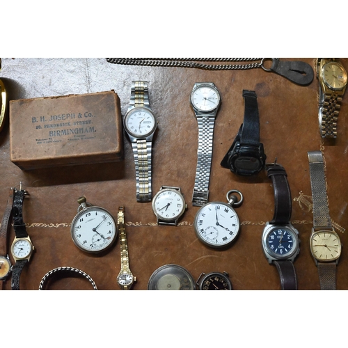 104 - A box of assorted used vintage and later wristwatches including Timex; Seiko; Kinzle; Lorus; Aekonda... 