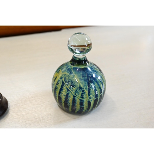 169 - A Perth glass paperweight and two other cane-weights, and two M'dina weights with similar decoration... 