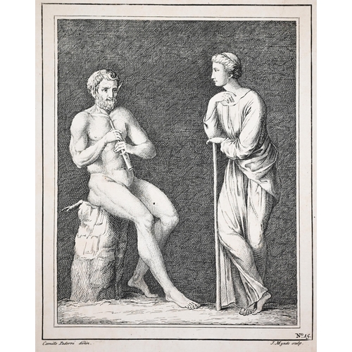 309 - After Camillo Paderni - Seven 18th century book plate engravings of classical figures, 20 x 14 cm (f... 