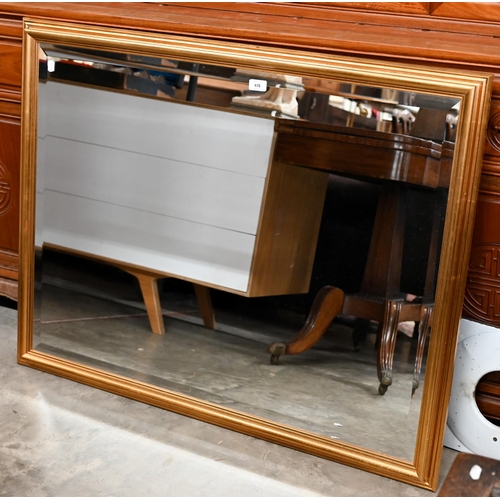 478 - # A gilt framed rectangular mirror 110 x 86cm