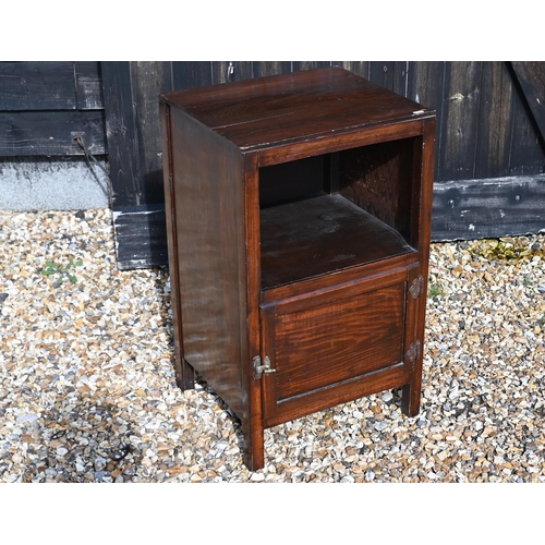 519 - A pot cupboard with panelled door 46cm wide