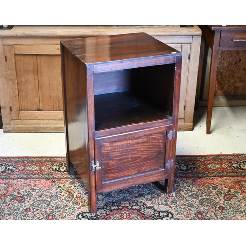 519 - A pot cupboard with panelled door 46cm wide