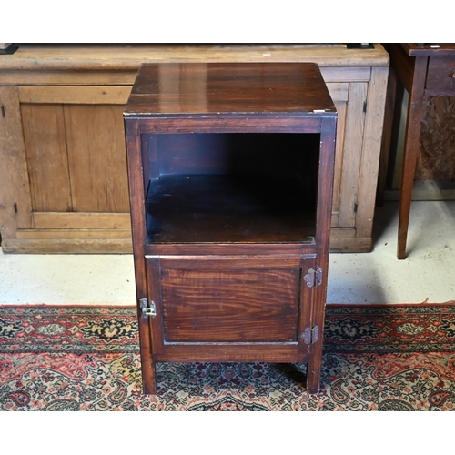 519 - A pot cupboard with panelled door 46cm wide