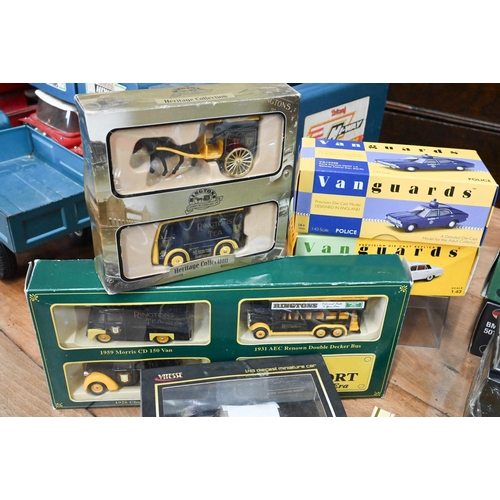 70 - Two boxed Corgi Classic gold-plated models - Land Rover and Morris Minor to/w two boxed Vanguard veh... 