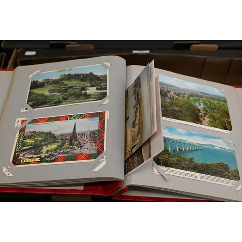 482 - A large quantity of postcards - mostly post-war topography, but including a small album of earlier i... 