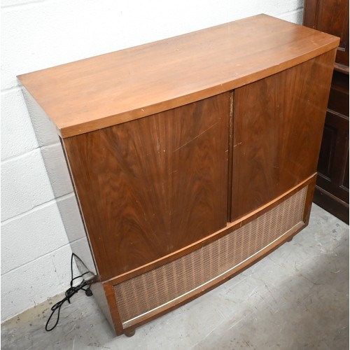 90A - # A Bush radiogram RG66 with Garrard MK120 automatic record changer c/w instruction pamphlets and te... 