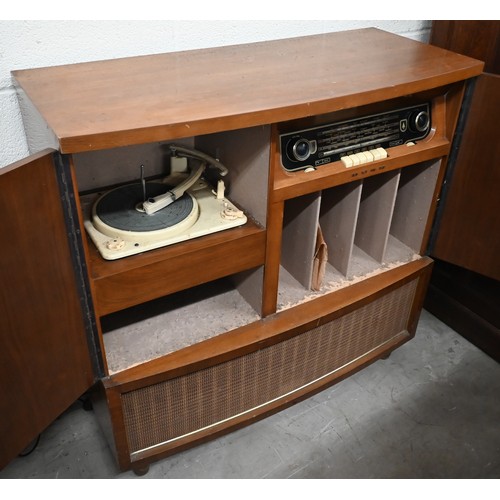 90A - # A Bush radiogram RG66 with Garrard MK120 automatic record changer c/w instruction pamphlets and te... 