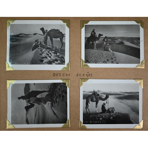 1028 - Two World War II albums of personal photographs depicting life aboard naval ships in the Mediterrane... 