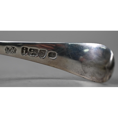 160 - Hester Bateman: a George III old English pattern silver sifter ladle, London 1784 (incuse duty-mark ... 