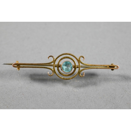 285A - A collection of Victorian jewellery items including 18ct and black enamel mourning ring, letter 'A' ... 