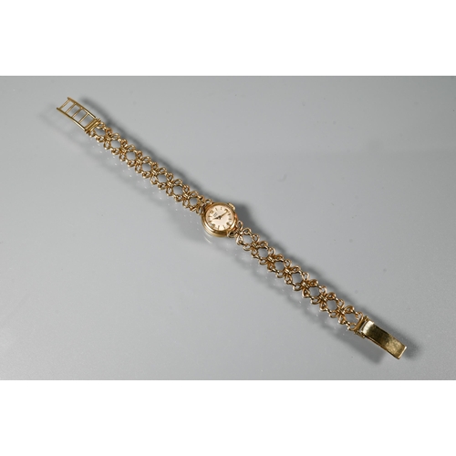 444 - A vintage 9ct gold Rolex Tudor bracelet watch, 16.6g all-in