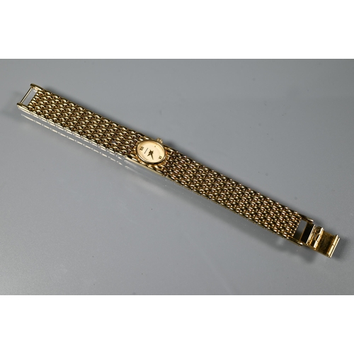 445 - A Teriam 9ct gold ladies wrist watch, on link bracelet, 12g all-in to/with a Sekonda gilt ladies bra... 