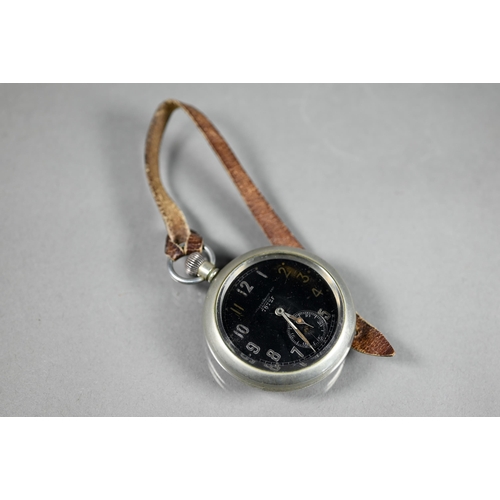 457 - Williamson Ltd, London, No. 7872F, a WWI military pocket watch, subsidiary seconds, 50 mm dia.