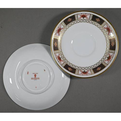 633 - A Royal Crown Derby 'Derby China' part dinner service, 23 pieces, 1966