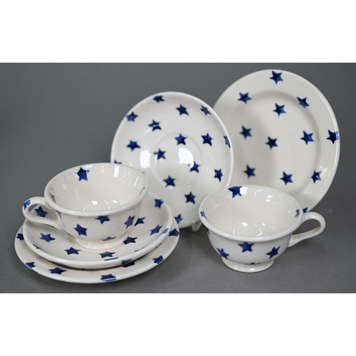 655 - An Emma Bridgewater child's tea-for-two service, decorated with blue stars