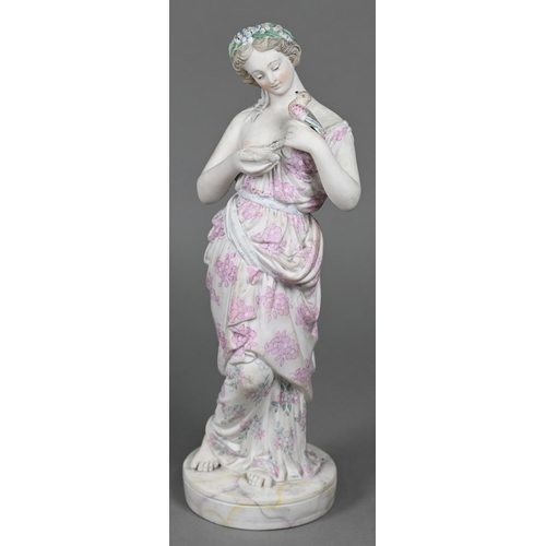 664 - A Victorian Copeland parian group 'Paul and Virginia' (from the Bernadin de Saint-Pierre novel), sea... 