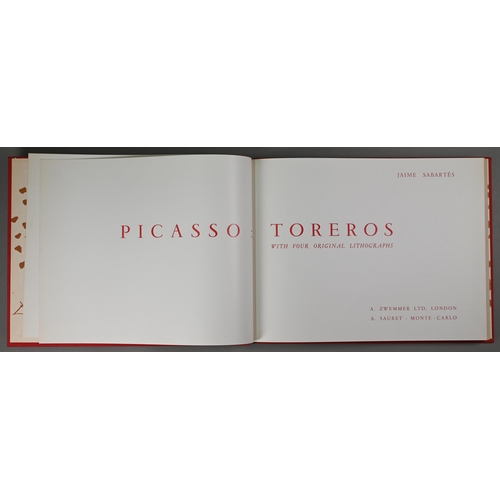 1001 - Picasso (Pablo, 1881-1973). Los Toreros I-IV, 1961, 4 lithographs, including one in colour, as issue... 