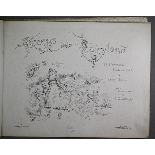 1002 - A late Victorian pop-up story-book, Peeps Into Fairyland, A Panorama Picture Book of Fairy Stories, ... 