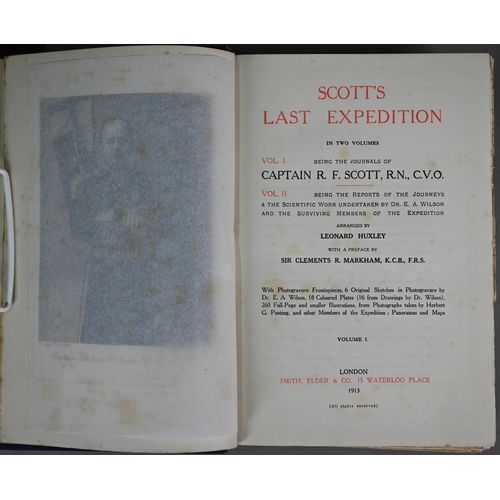 1007 - Scott's Last Expedition, 2 vols - the Journals Of Captain R F Scott, and the Reports of the Journeys... 