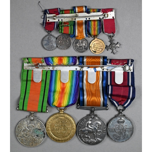 1036 - A WWI /WWII OBE group of five medals to Lieutenant George Hay Simpson, RNVR (mine-sweepers) comprisi... 