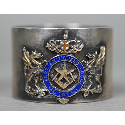 1065 - A silver gilt Masonic jewel - King John and Kneller Hall Lodge 1948 to/w a silver West Smithfield Lo... 