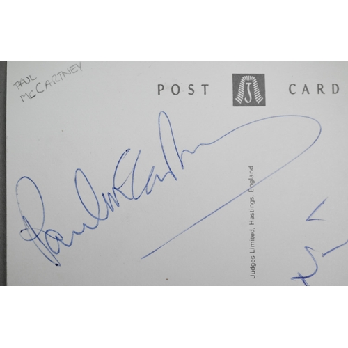 1066 - Autographs - Paul McCartney and Nigel Kennedy, on the same postcard