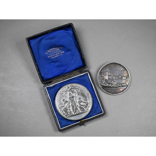 1075 - Institute of Civil Engineers, Telford Medal by W. Wyon, with bust of Thomas Telford, rev. Menai Susp... 