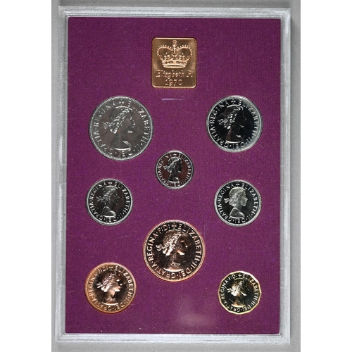 1078 - Ten Royal Mint proof Coinage of Great Britain sets (pre-decimal)