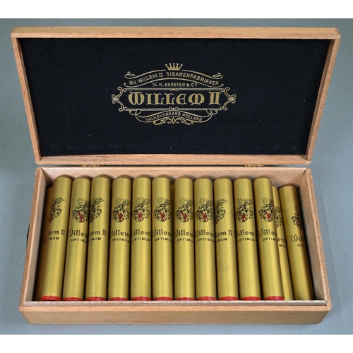 1149 - A box of twenty-four Willem II cigars by H Kersten & Co, Valkenswaard, Holland (in individual tu... 