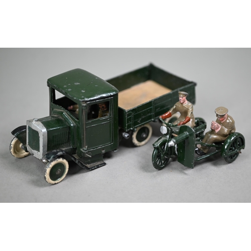 1159 - A boxed Britain's Army Lorry (with driver) Six Wheels no.1335, to/w a boxed Motor Machine Gun Corps ... 