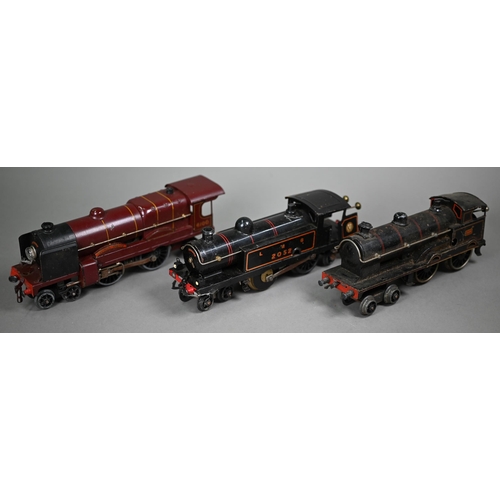 1163 - Five Hornby 0 gauge triple-track steam locomotives, to/w a quantity of rolling stock - some boxed - ... 