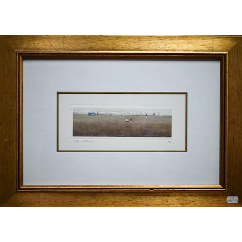 753 - After John Bond (b 1945) - Figures on a beach, limited edition print numbered 36/500, pencil signed ... 