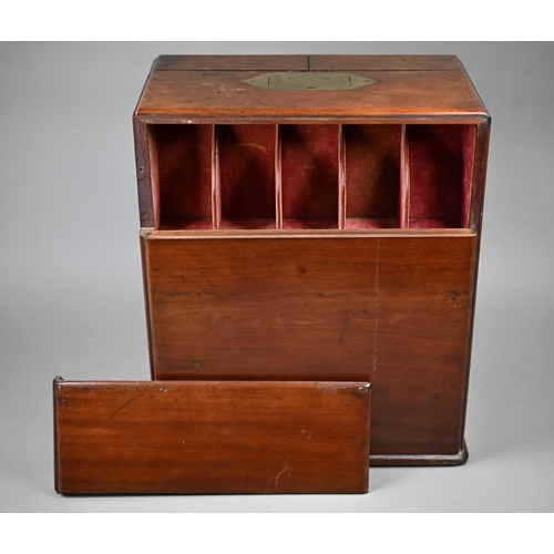 959 - A 19th century brass mounted mahogany Apothecary cabinet, with flush fittings, the pair of cabinet d... 