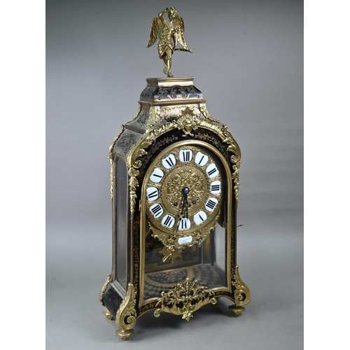 963 - Coquerel, Paris, an 18th century style French 'Boulle' bracket clock the 8-day movement with gilt di... 