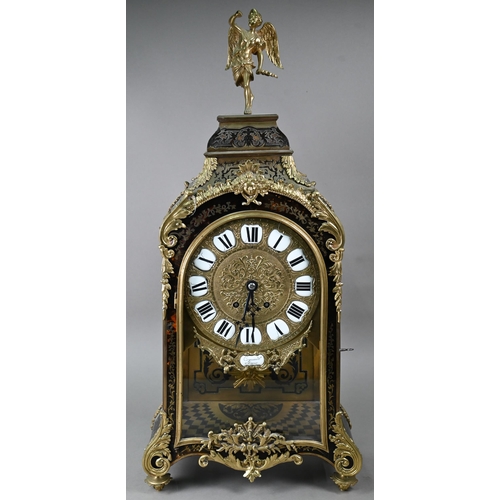 963 - Coquerel, Paris, an 18th century style French 'Boulle' bracket clock the 8-day movement with gilt di... 