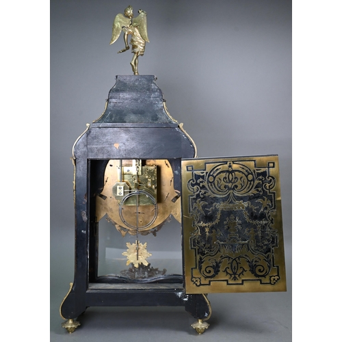 963 - Coquerel, Paris, an 18th century style French 'Boulle' bracket clock the 8-day movement with gilt di... 