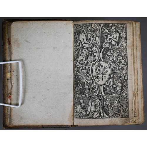 987 - An 18th century German language Universal Lexicon 1734 vellum folio to/w various prayer-books, hymna... 