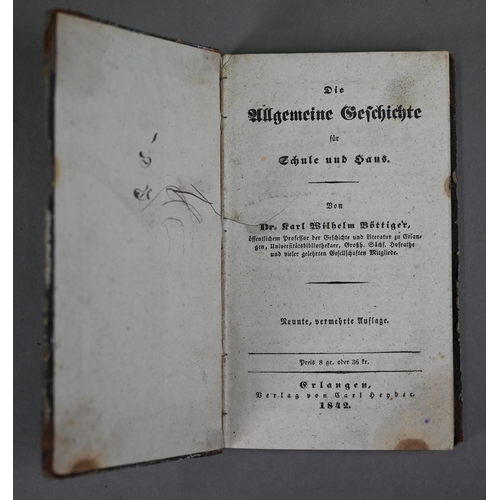 987 - An 18th century German language Universal Lexicon 1734 vellum folio to/w various prayer-books, hymna... 