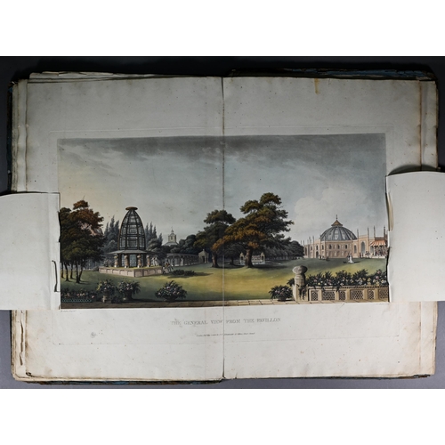 995 - Repton, H - 'Designs for the Pavilion at Brighton', London; JC Stadlre 1808, folio, board (disbound)