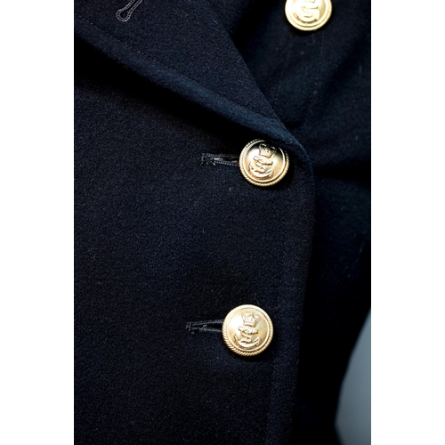 1290 - A Women's Royal Naval service double-breasted greatcoat