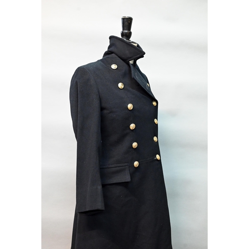 1290 - A Women's Royal Naval service double-breasted greatcoat